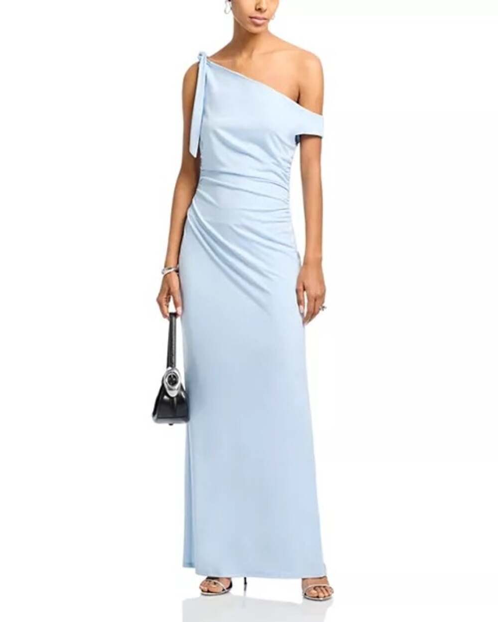 Wayf Say Less Ruched Midi Dress Womans M